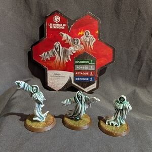Heroscape Shades of Bleakewoode Dawn of Darkness Figures & Card In French